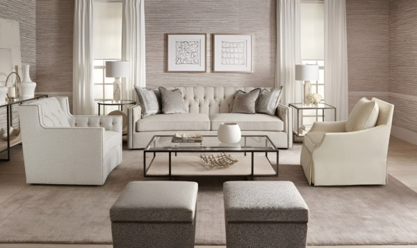 Bernhardt Harlow Rectangle Cocktail Table with Adjustable Glides - Image 5
