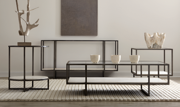 Bernhardt Harlow Rectangle Cocktail Table with Adjustable Glides - Image 6