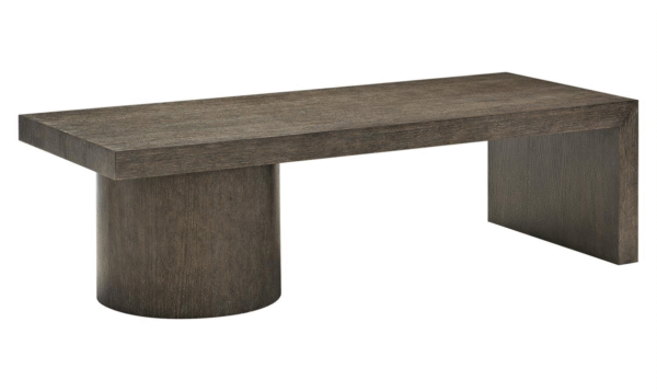 Bernhardt Linea Wooden Contemporary Cocktail Table with Pedestal Base - Image 10