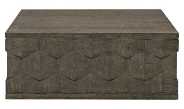 Bernhardt Linea Wooden Contemporary Cocktail Table with Pedestal Base - Image 4