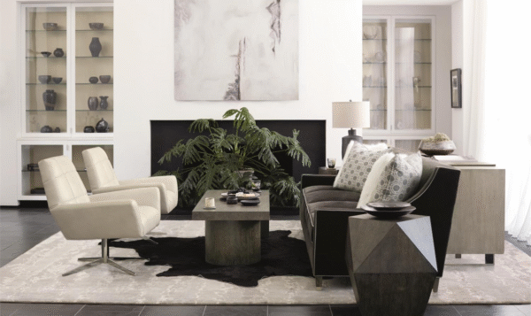 Bernhardt Linea Wooden Contemporary Cocktail Table with Pedestal Base - Image 9