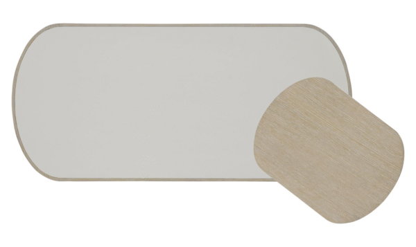 Bernhardt Solaria Wooden Cocktail Table with Chiseled Cast Resin Sides - Image 9