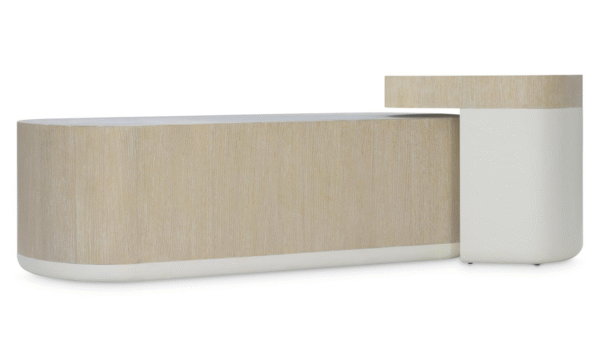 Bernhardt Solaria Wooden Cocktail Table with Chiseled Cast Resin Sides - Image 13