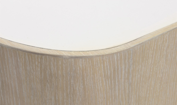 Bernhardt Solaria Wooden Cocktail Table with Chiseled Cast Resin Sides - Image 7