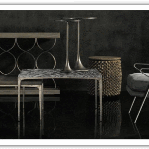 Bernhardt Strata Rectangle Cocktail Table With Tapered Legs