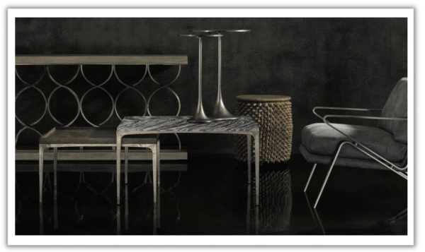 Bernhardt Strata Rectangle Cocktail Table With Tapered Legs