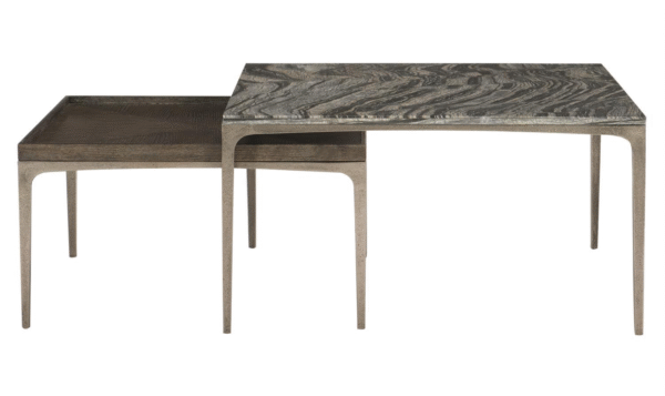 Bernhardt Strata Rectangle Cocktail Table With Tapered Legs - Image 2