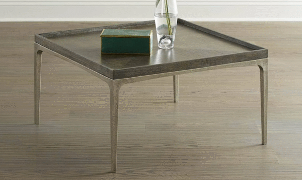 Bernhardt Strata Rectangle Cocktail Table With Tapered Legs - Image 4