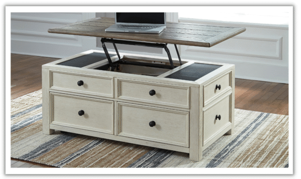 Modern Heritage Bolanburg Lift Top Coffee Table with 4 Drawers