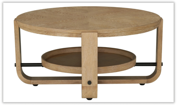 Escape Round Cocktail Table With Shelf - Image 3
