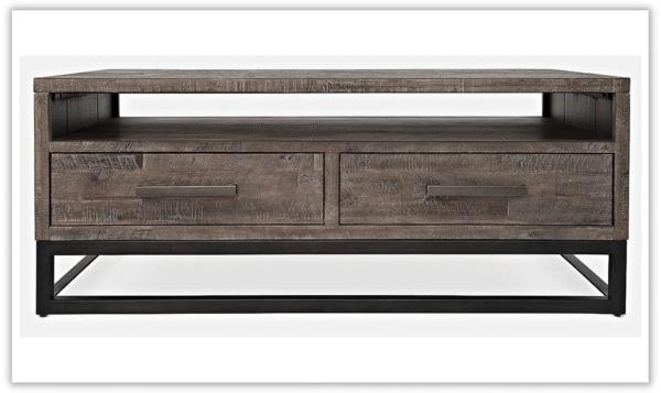 Jofran SummitWood 2-Drawers Cocktail Table in Brown - Image 2