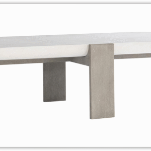 Bernhardt Gooding Rectangular Cocktail Table with Wooden Legs