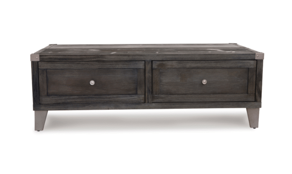 Modern Heritage Todoe Lift Top Cocktail Table in Dark Gray - Image 15