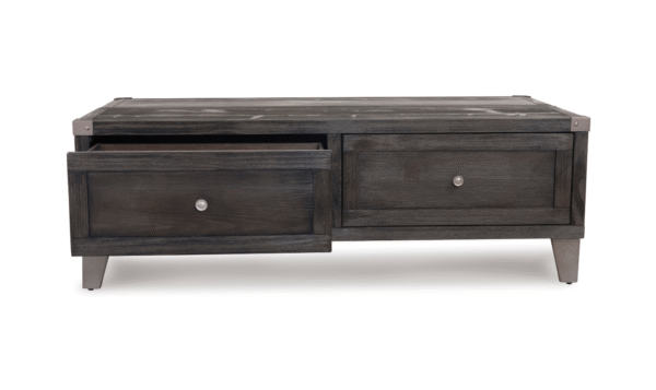 Modern Heritage Todoe Lift Top Cocktail Table in Dark Gray - Image 16