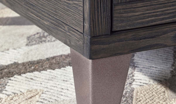 Modern Heritage Todoe Lift Top Cocktail Table in Dark Gray - Image 7