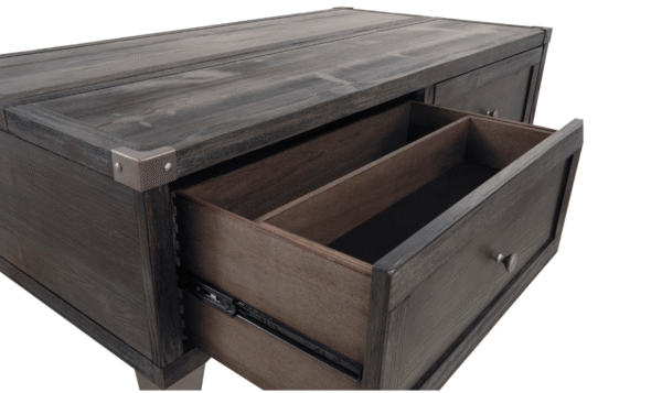 Modern Heritage Todoe Lift Top Cocktail Table in Dark Gray - Image 18