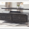 Modern Heritage Todoe Lift Top Cocktail Table in Dark Gray