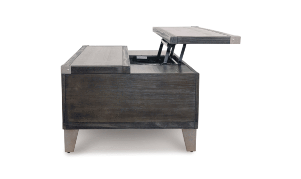 Modern Heritage Todoe Lift Top Cocktail Table in Dark Gray - Image 11