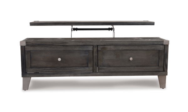 Modern Heritage Todoe Lift Top Cocktail Table in Dark Gray - Image 13