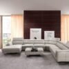 ESF Furniture Astrea Rectangular Coffee Table in Light Gray