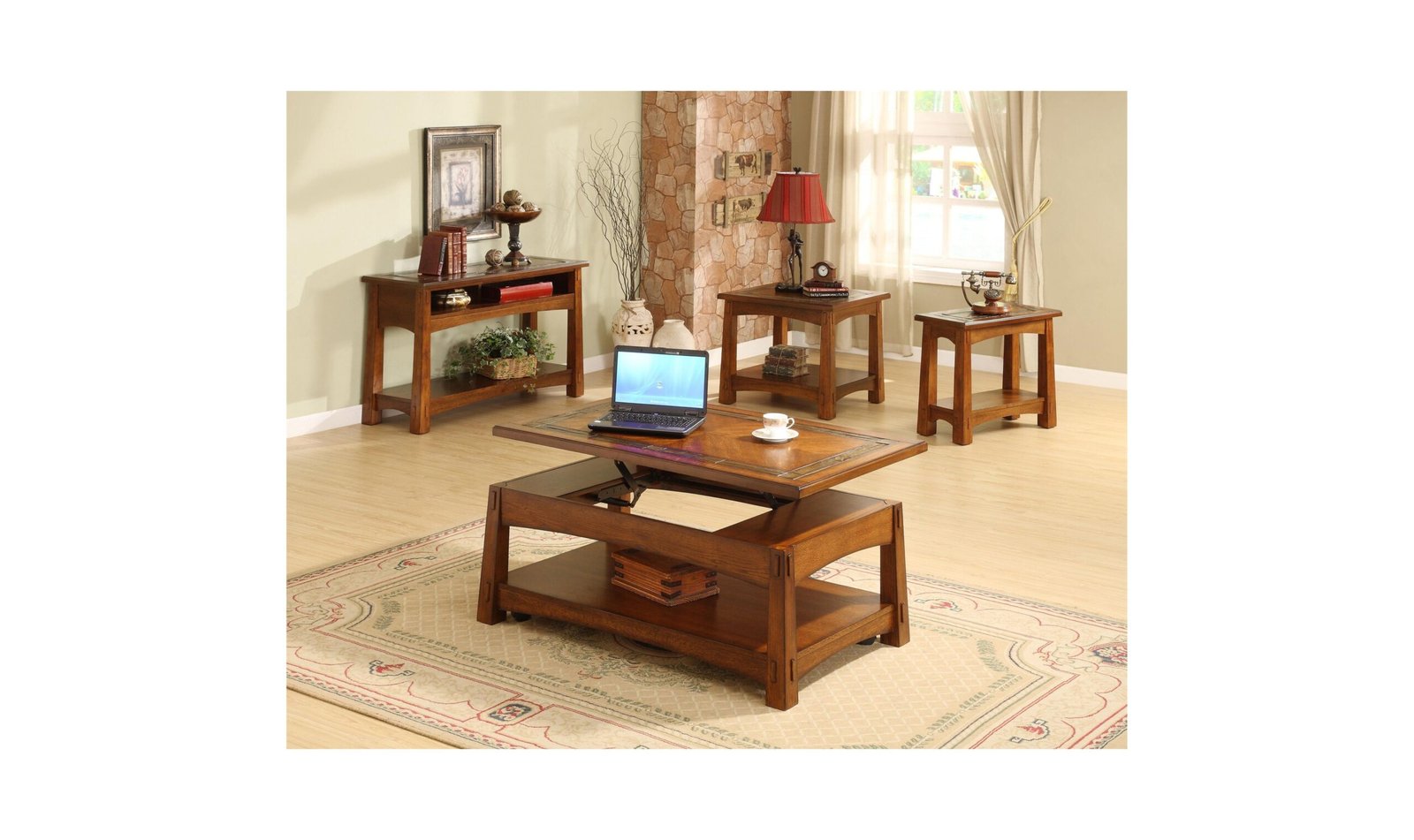 Craftsman Home Lift-top Cocktail