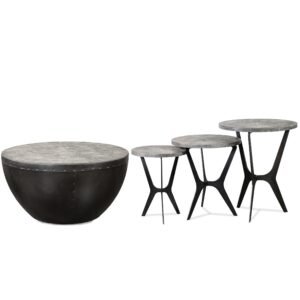 Drake  Round Drum Cocktail Table