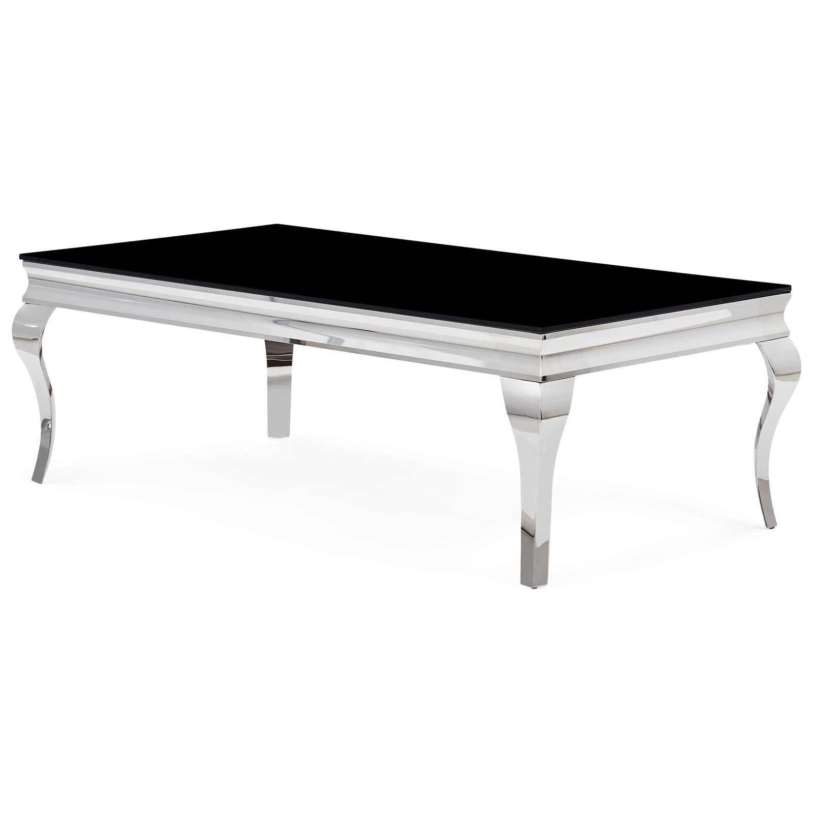 Global Furniture Gormalith Rectangle Coffee Table with Black Glass Top - Image 2