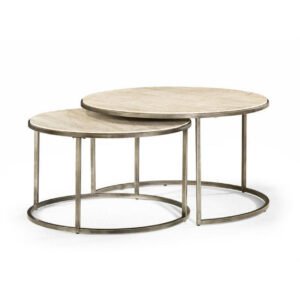 Hammary Modern Basics Round Cocktail Table with Marble Top