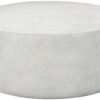 Bernhardt Sayle Round Cast Grey Concrete Cocktail Table